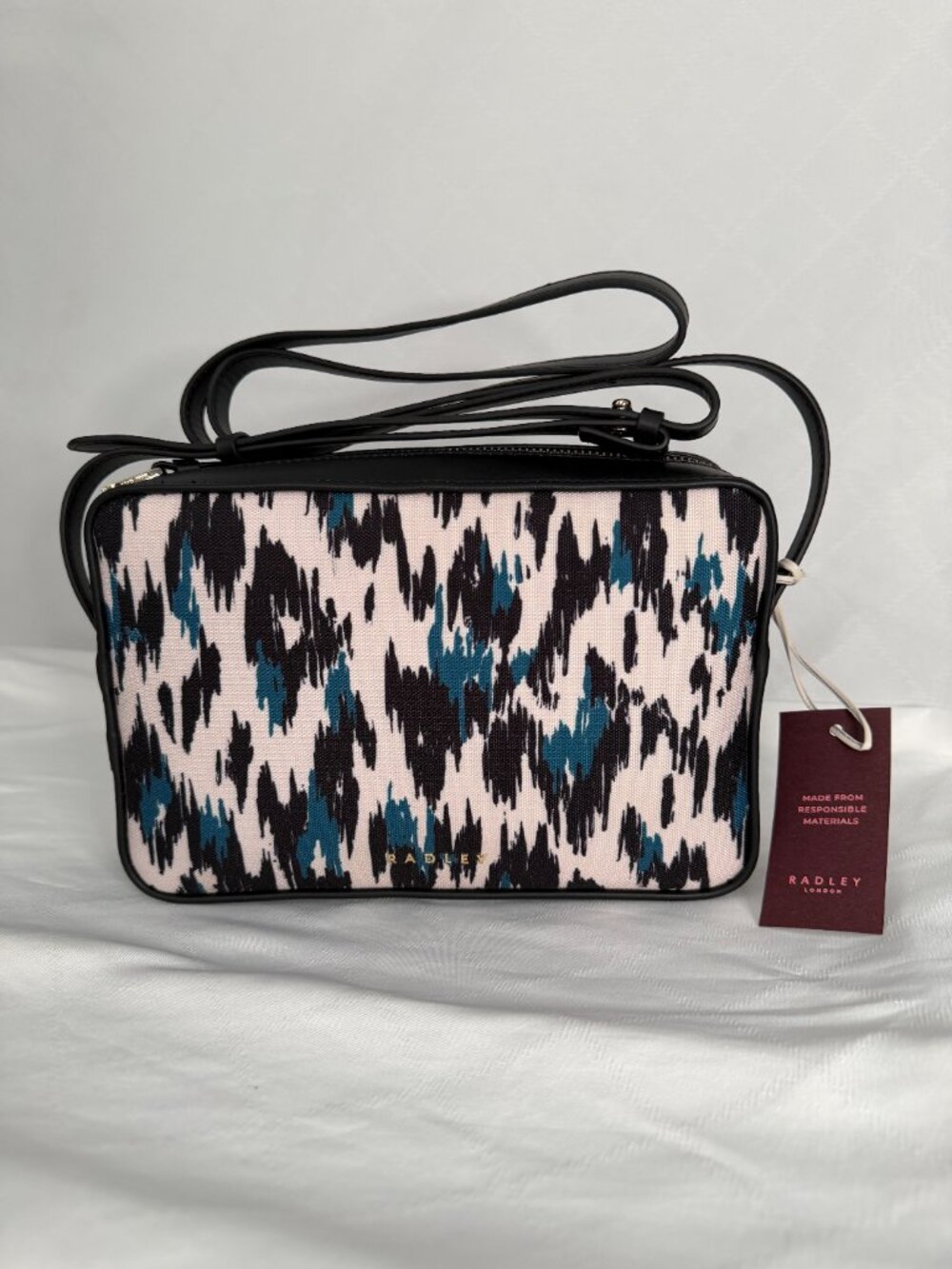 NWT Radley London Addison Abstract Small Ziptop Crossbody Bag